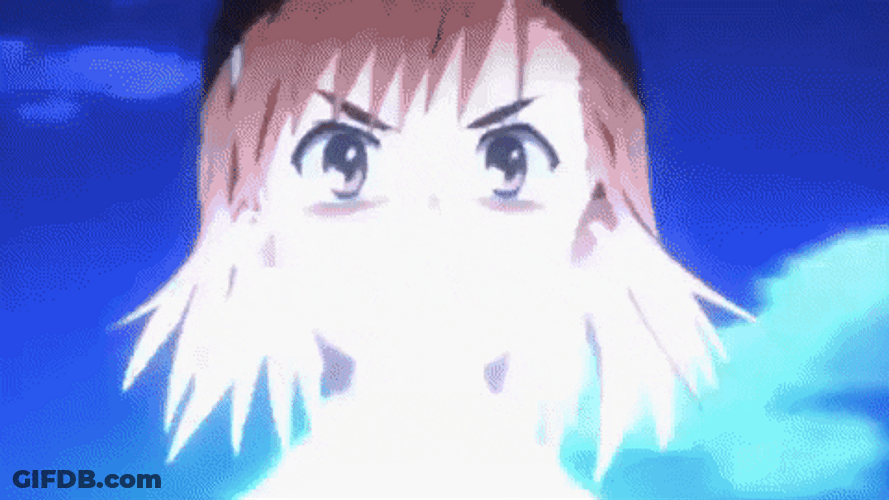 Misaka Mikoto Releasing Her Power GIF