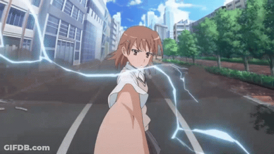 Misaka Mikoto Super Power GIF