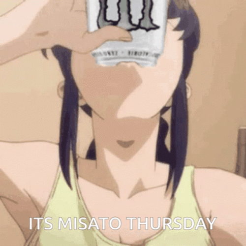 Misato Thursday Neon Genesis Evangelion GIF