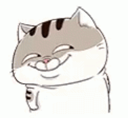 Mischievous Cat Smile GIF