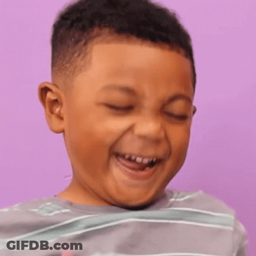 Mischievous Cute Boy Giggle GIF
