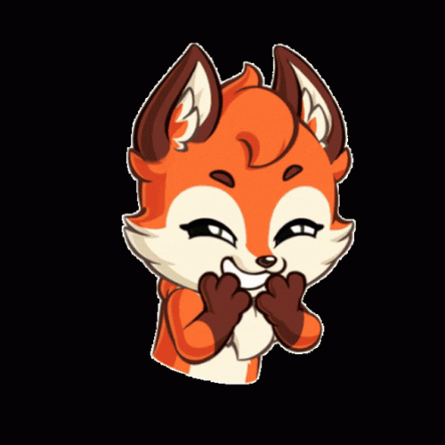 Mischievous Fox Chuckles GIF