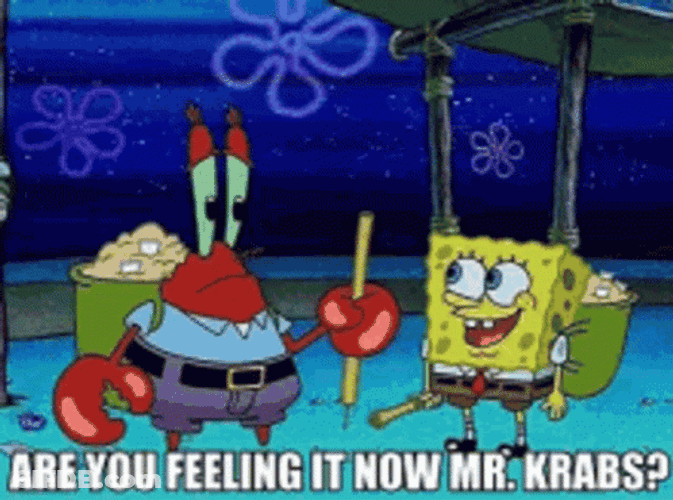 Mischievous Mr Krabs Image Selection GIF