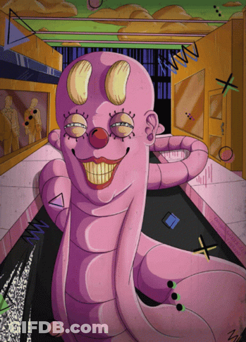 Mischievous Smile Monster GIF