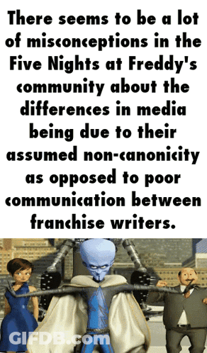 Misconceptions In Five Nights At Freddy's Poster GIF