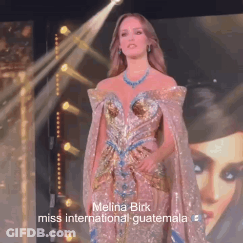 Miss International Guatemala Melina Birk On Stage GIF