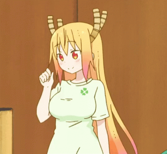Miss Kobayashi Anime Love GIF