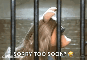 Miss Piggy Behind Bars Sorry Too Soon GIF