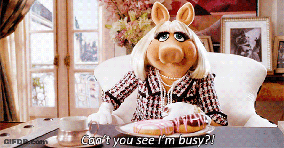 Miss Piggy Busy Eating GIF