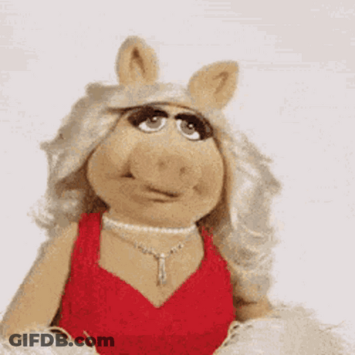 Miss Piggy Coming To Camera GIF