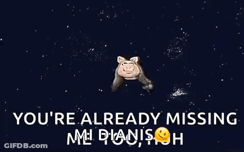 Miss Piggy From The Muppet Show Is Smiling And Says " You 'Re Already Missing " GIF
