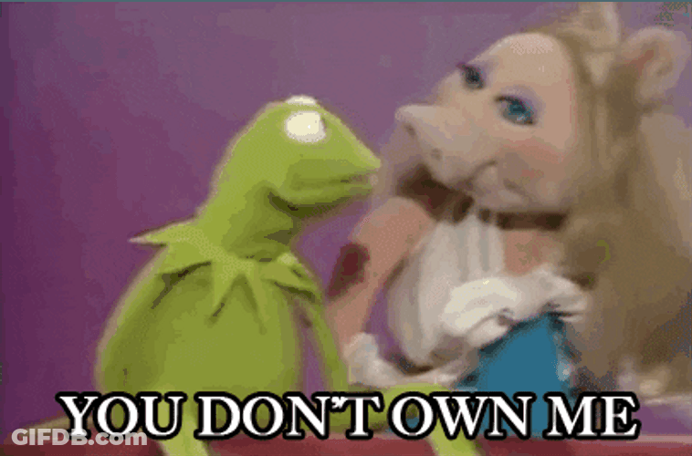 Miss Piggy Hitting Kermit GIF