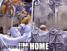 Miss Piggy In Crib Saying I'm Home GIF