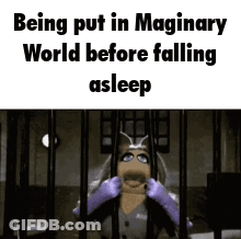 Miss Piggy In Jail Cell GIF