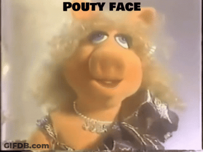 Miss Piggy Muppets Pouty Face GIF