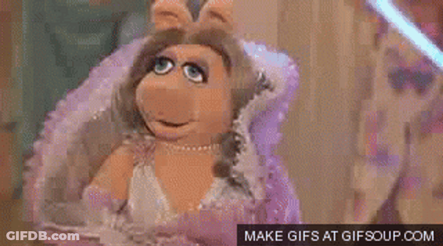 Miss Piggy Posing For Picture GIF
