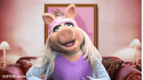 Miss Piggy Wearing Tiara GIF