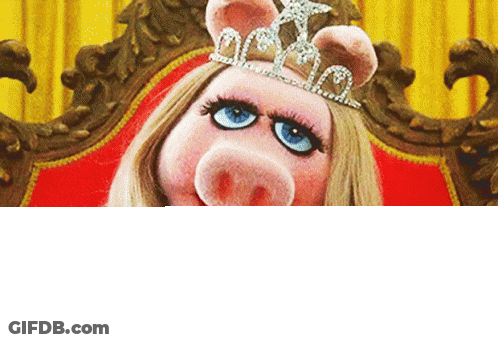 Miss Piggy Wearing Tiara GIF