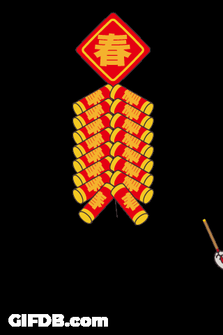 Miss Rabbit Year Of The Snake Chinese Firecrackers GIF