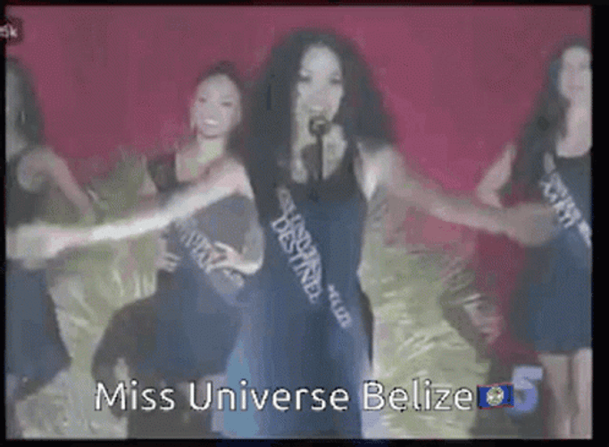 Miss Universe Belize Destinee Introducing GIF
