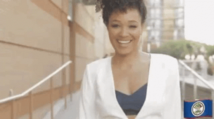 Miss Universe Belize Looking Up GIF