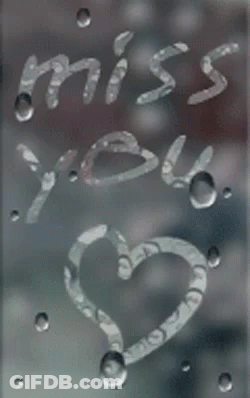 Miss Written On Glass With Heart GIF