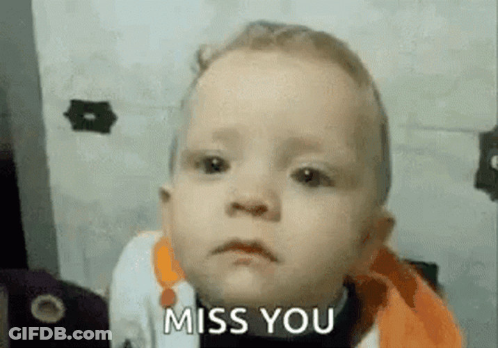 Miss You Baby Sad GIF