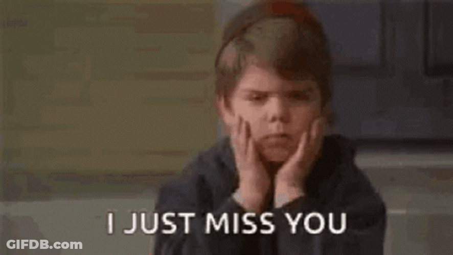 Miss You Bummed Kid GIF