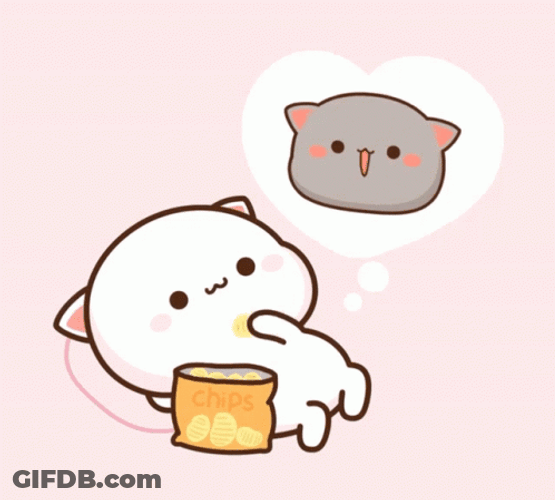 Miss You Chibi Cat GIF