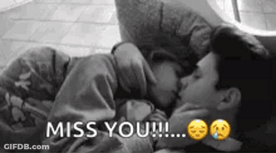 Miss You Hug Emoji GIF