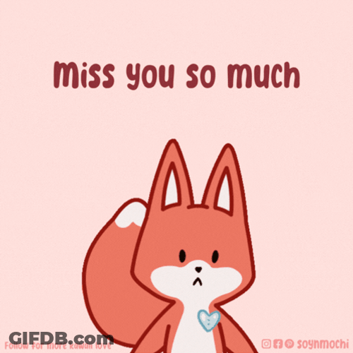 Miss You So Much Thinking Cute Cat GIF