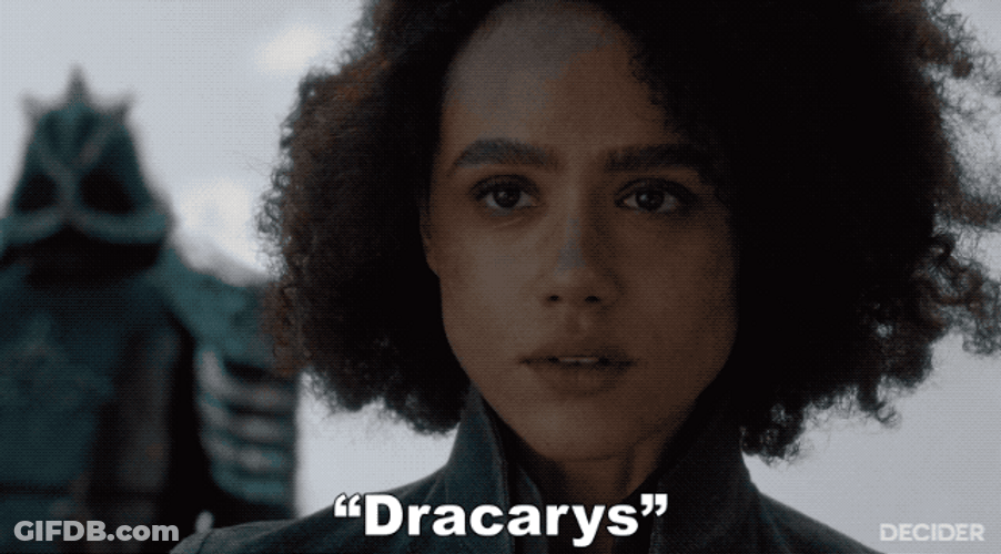 Missandei Saying Dracarys GIF