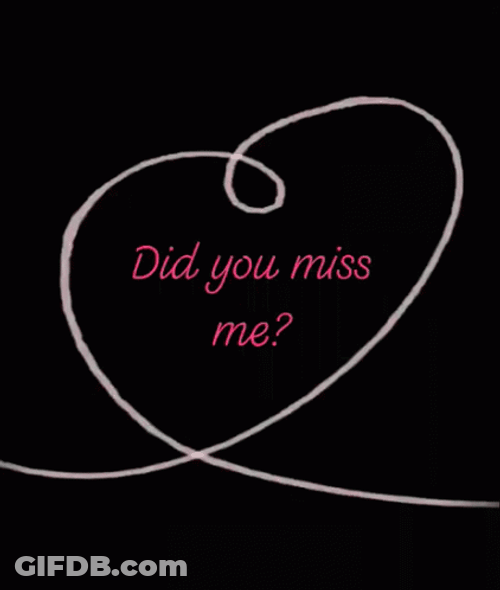 Missed Me Heart Drawing GIF