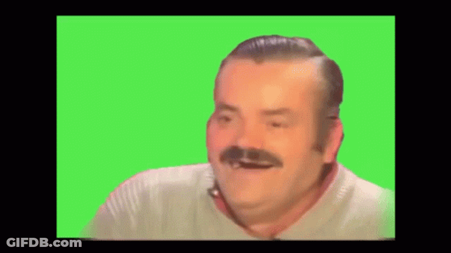 Missing Teeth Man Laughing Green Wall GIF