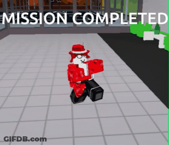 Mission Accomplished Roblox Dancing GIF