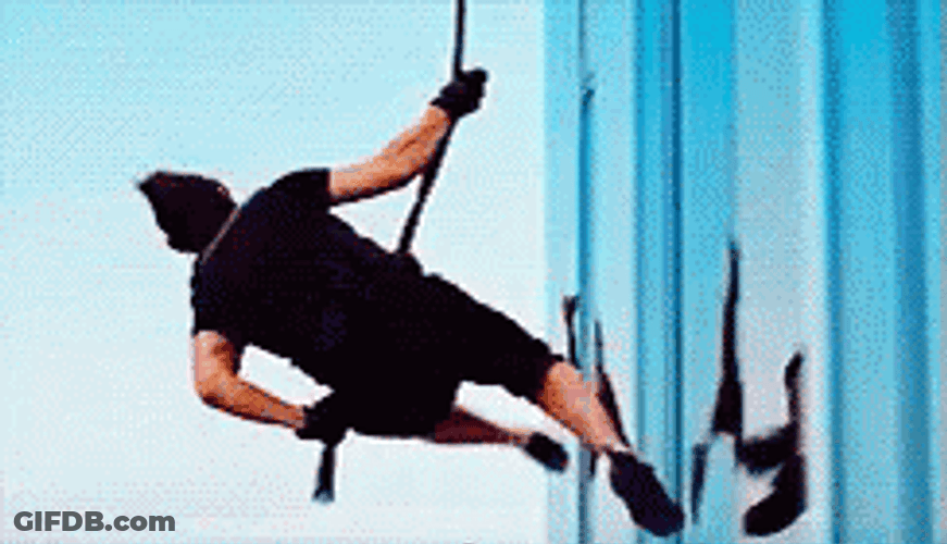 Mission Impossible Climbing In The Building GIF