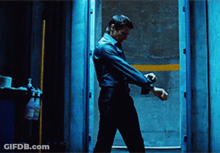 Mission Impossible Man Stretching Arms GIF