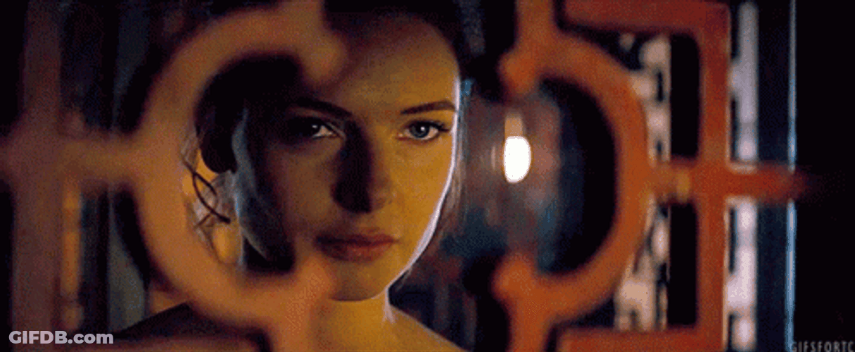 Mission Impossible Rebecca Ferguson Looking In The Mirror GIF