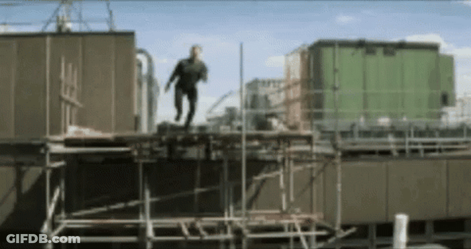 Mission Impossible Tom Cruise Jumping In The Building GIF
