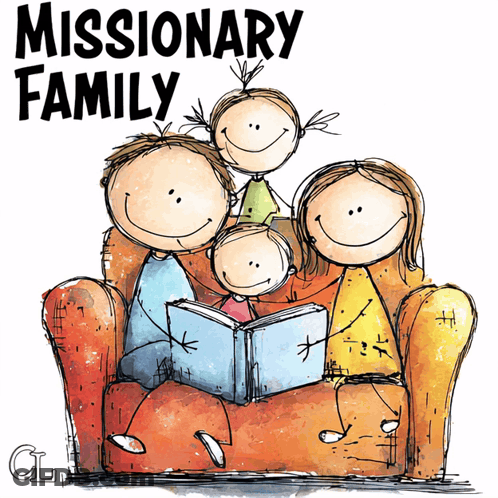 Missionary Family Reading Book Together GIF