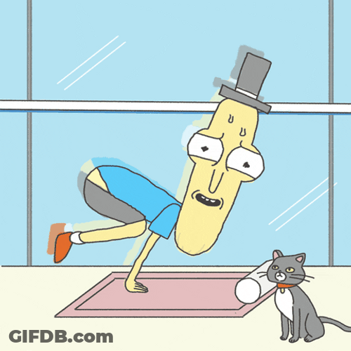 Mister Poopybutthole Farted Trying To Be Flexible GIF