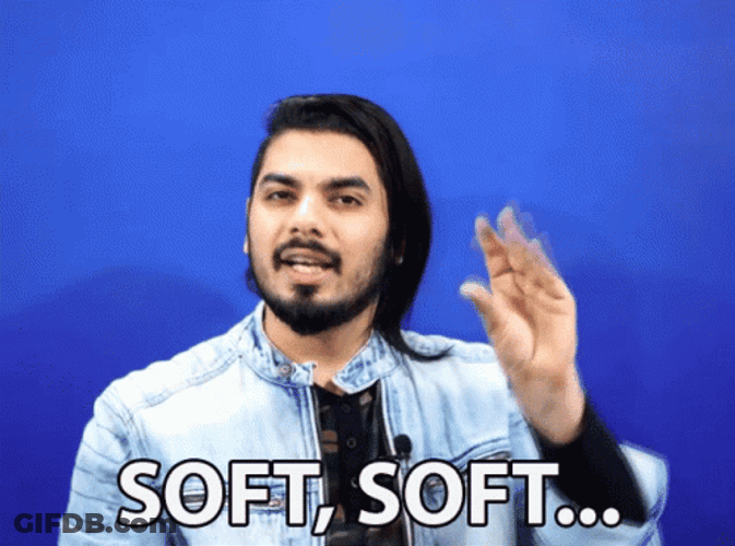 Mister Swishy Saying Soft GIF