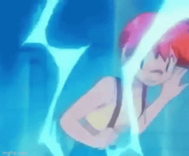 Misty Transformed To Vaporeon Pokemon GIF