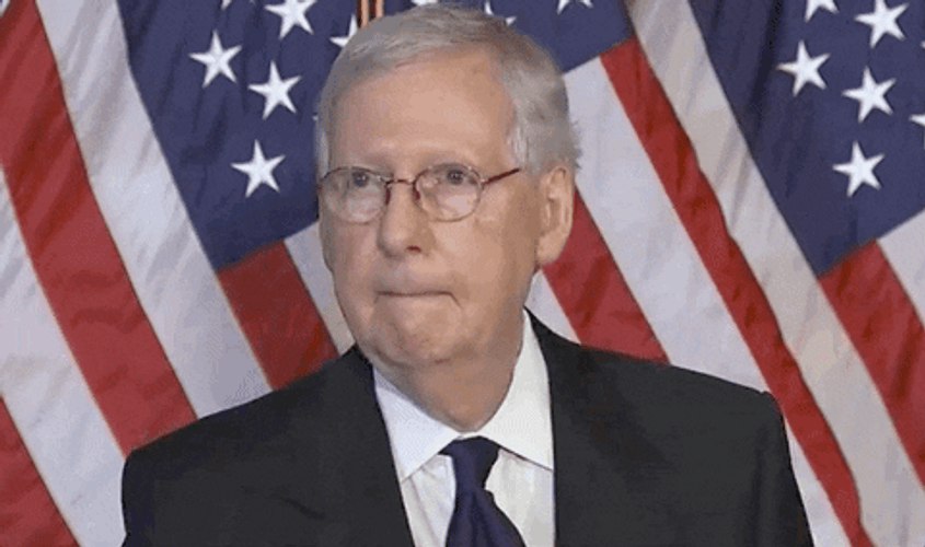 Mitch McConnell Hand Signal Meme GIF