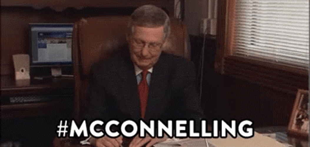 Mitch McConnell Hashtag McConnelling Meme GIF