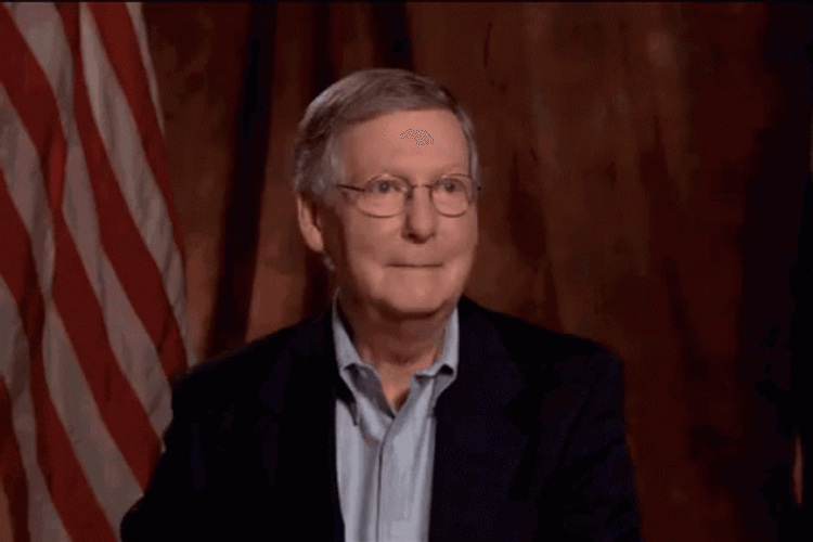 Mitch McConnell Wandering Eyes Meme GIF