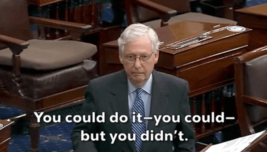 Mitch McConnell You Could Do It Meme GIF