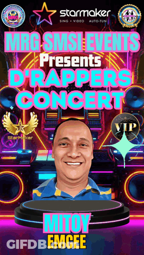 Mitoy Emcee Rapper Concert Poster GIF