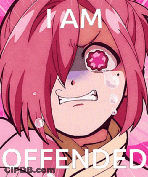Mitsuba Crying Saying I Am Offended GIF
