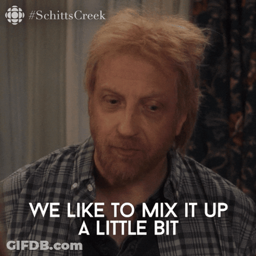 Mix It Up A Little Bit Roland Schitt GIF